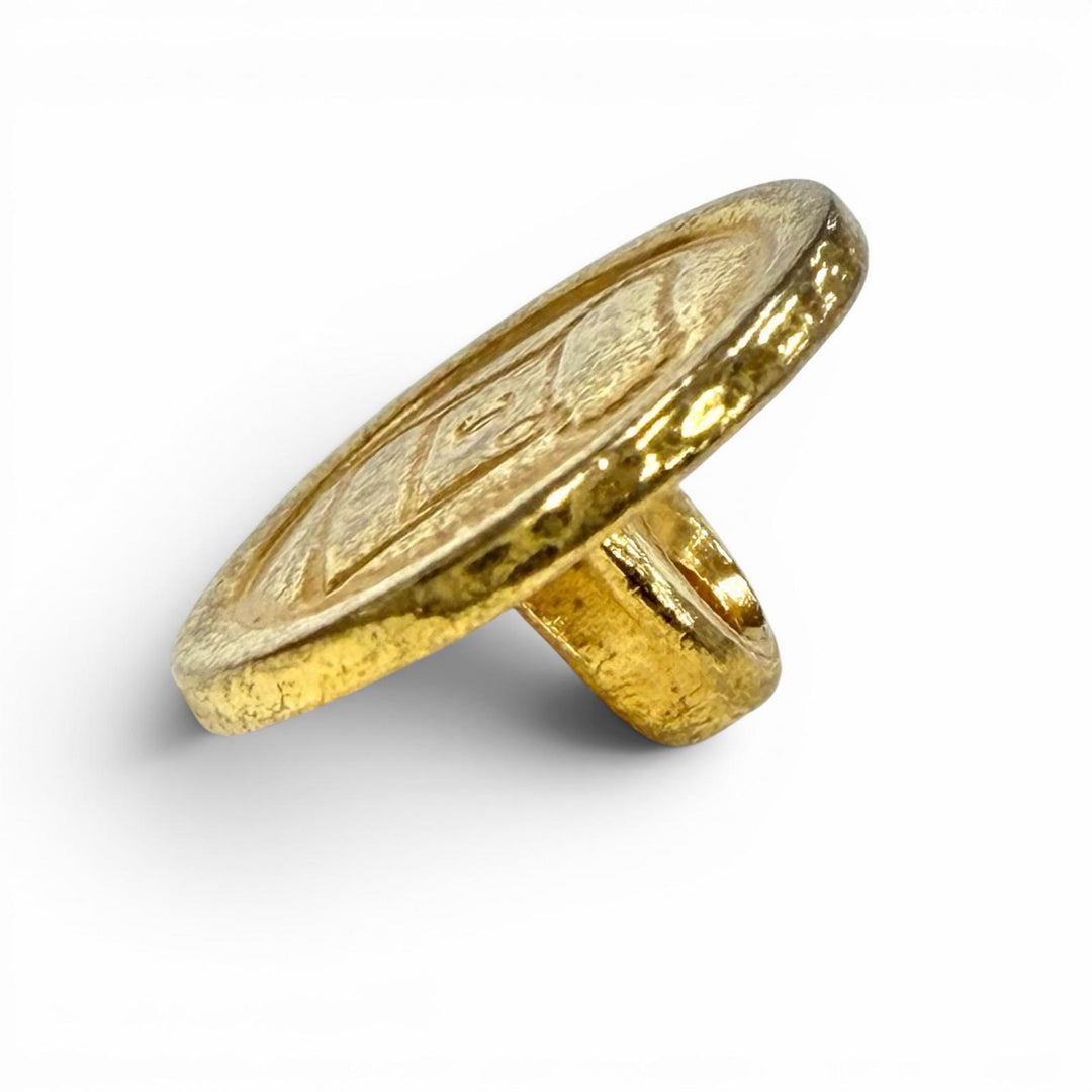 Very Good CHANEL button COCO Mark gold Women