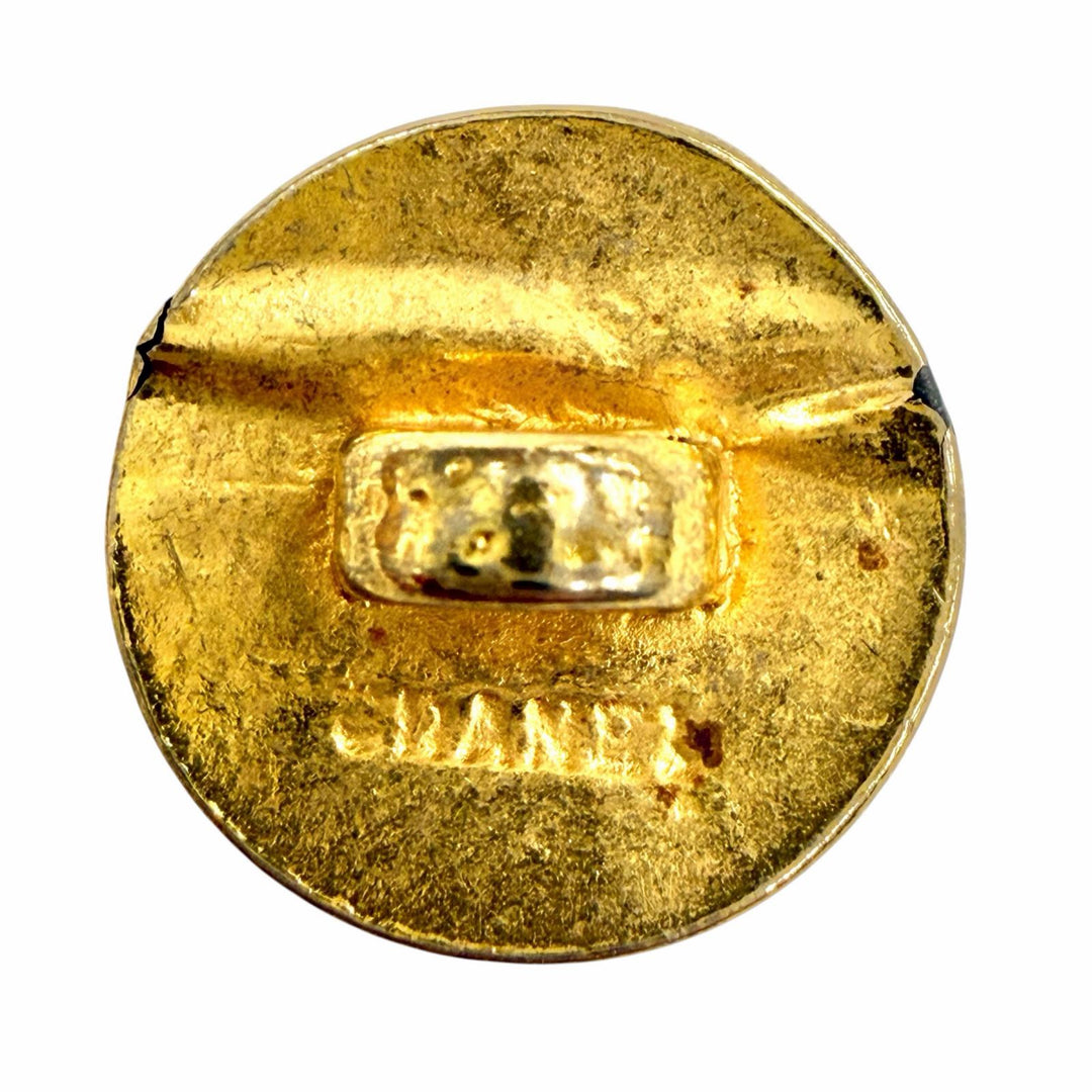 Very Good CHANEL button COCO Mark gold Women
