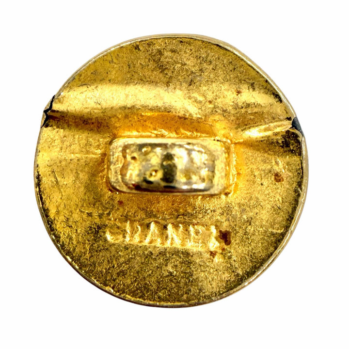 Very Good CHANEL button COCO Mark gold Women