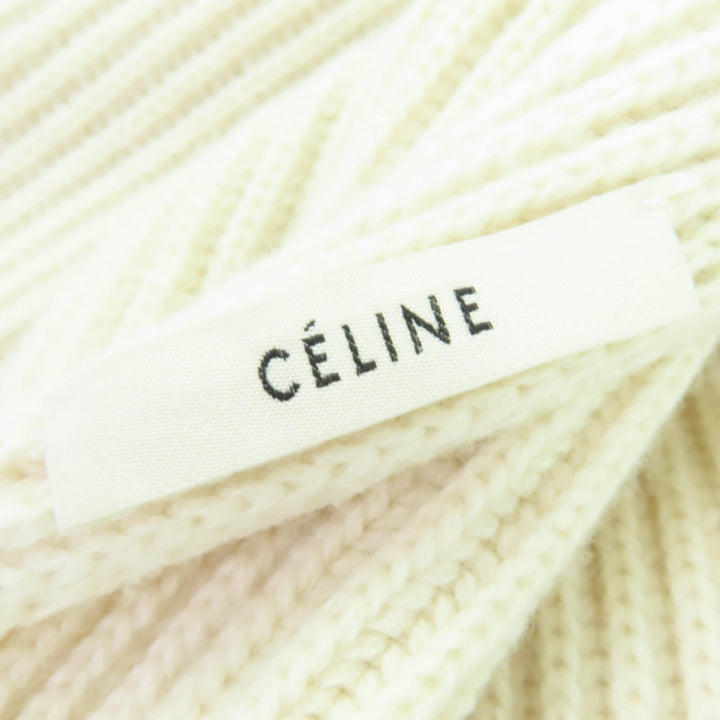Great CELINE knit Phoebe Philo period Open back design Oversized chunky knit XS