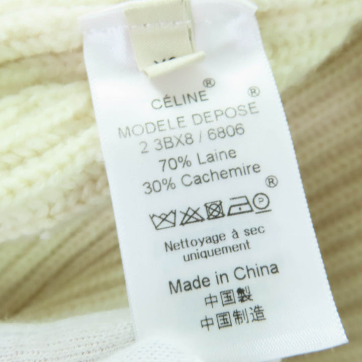 Great CELINE knit Phoebe Philo period Open back design Oversized chunky knit XS