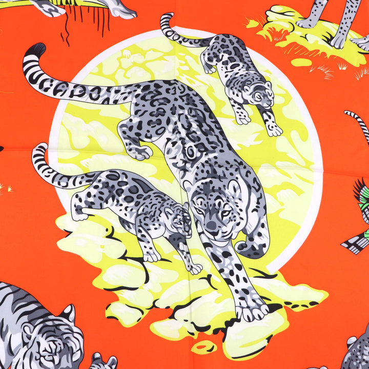 Great HERMES scarf Tendresse feline (wild kindness) Multi silk Women