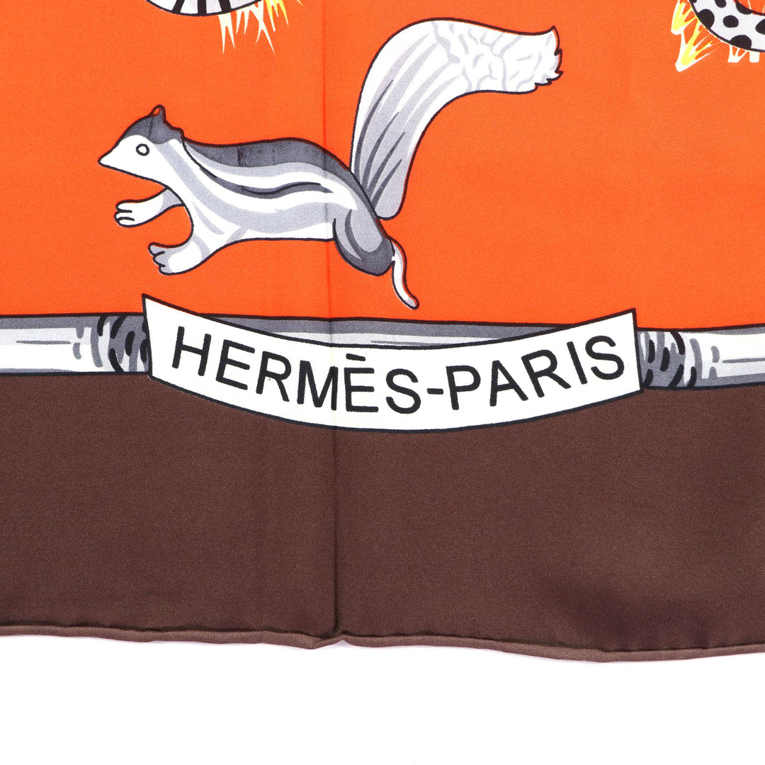Great HERMES scarf Tendresse feline (wild kindness) Multi silk Women