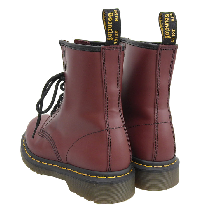 Excellent Dr.Martens short boots 1460 8 holes Yellow stitching leather Bordeaux