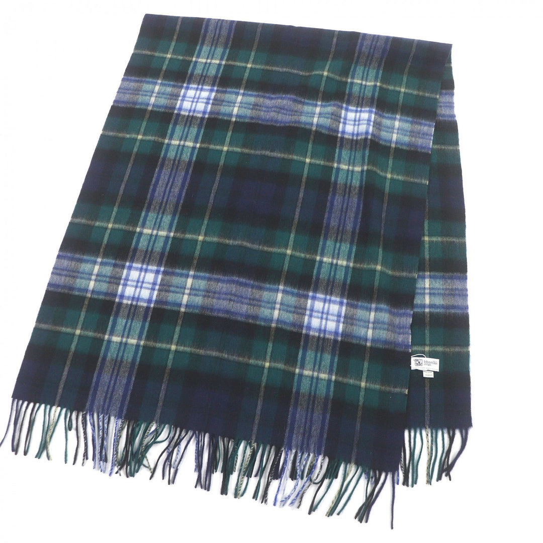 Pristine Johnstons of Elgin Scarf Tartan Check Pattern Large Shawl