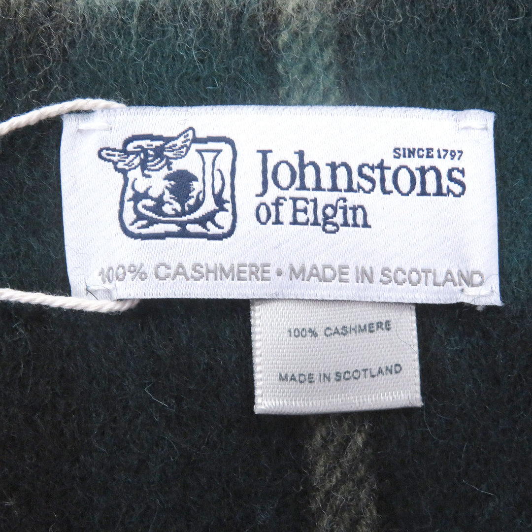 Pristine Johnstons of Elgin Scarf Tartan Check Pattern Large Shawl