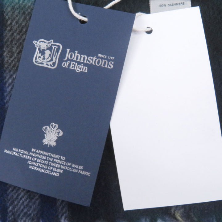 Pristine Johnstons of Elgin Scarf Tartan Check Pattern Large Shawl