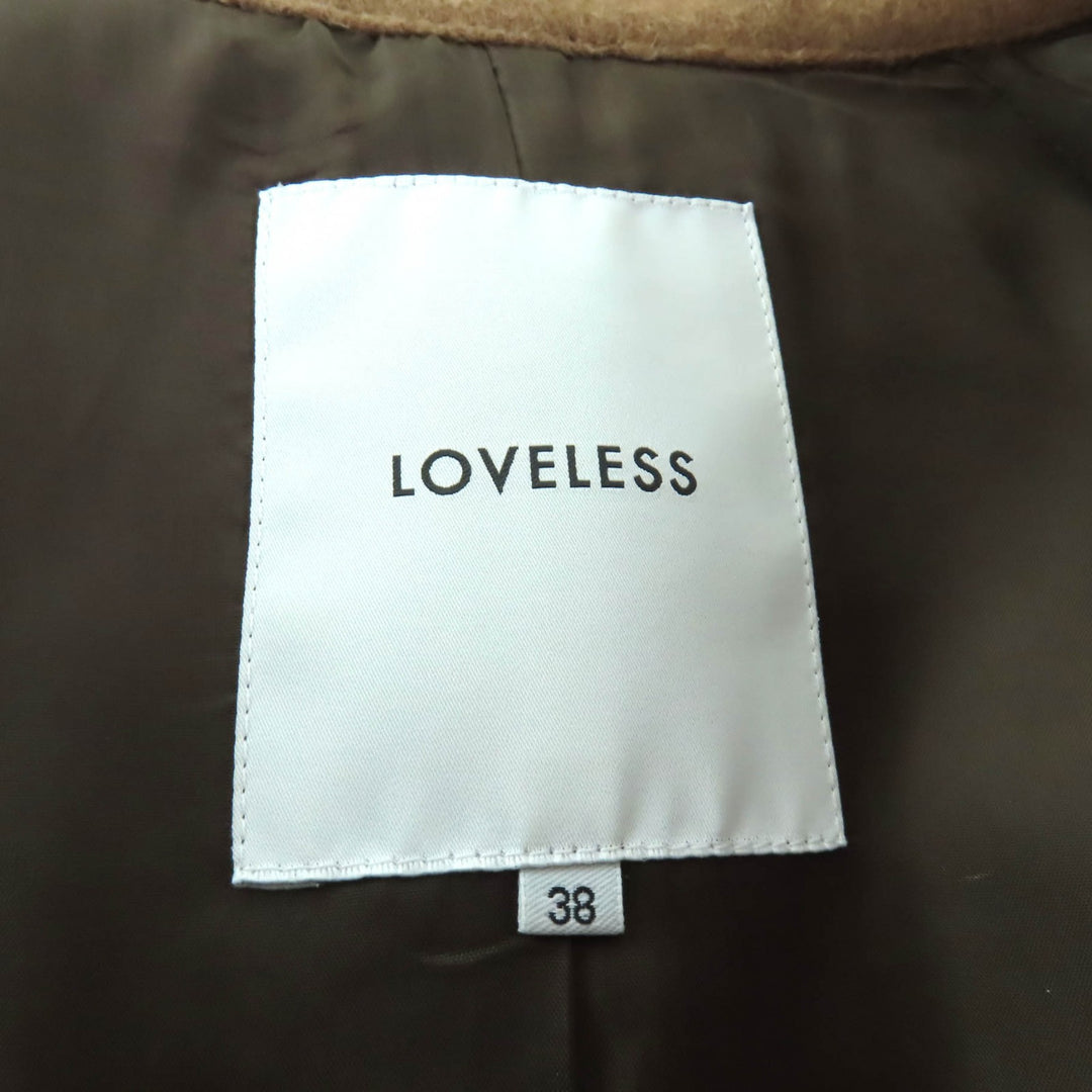 Excellent LOVELESS trench coat beige wool Women 38 62B-65-230-44