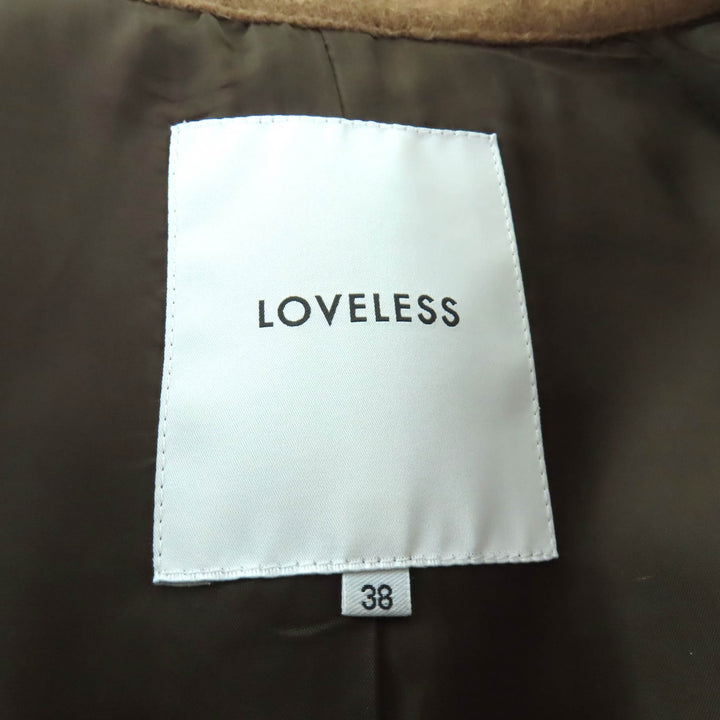 Excellent LOVELESS trench coat beige wool Women 38 62B-65-230-44