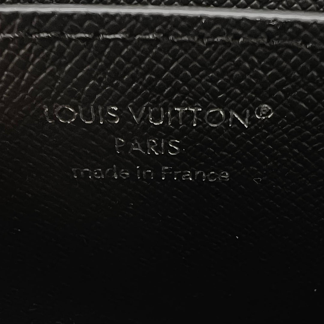 Excellent LOUIS VUITTON Purse Zippy XL Organizer Monogram Eclipse mens M61698