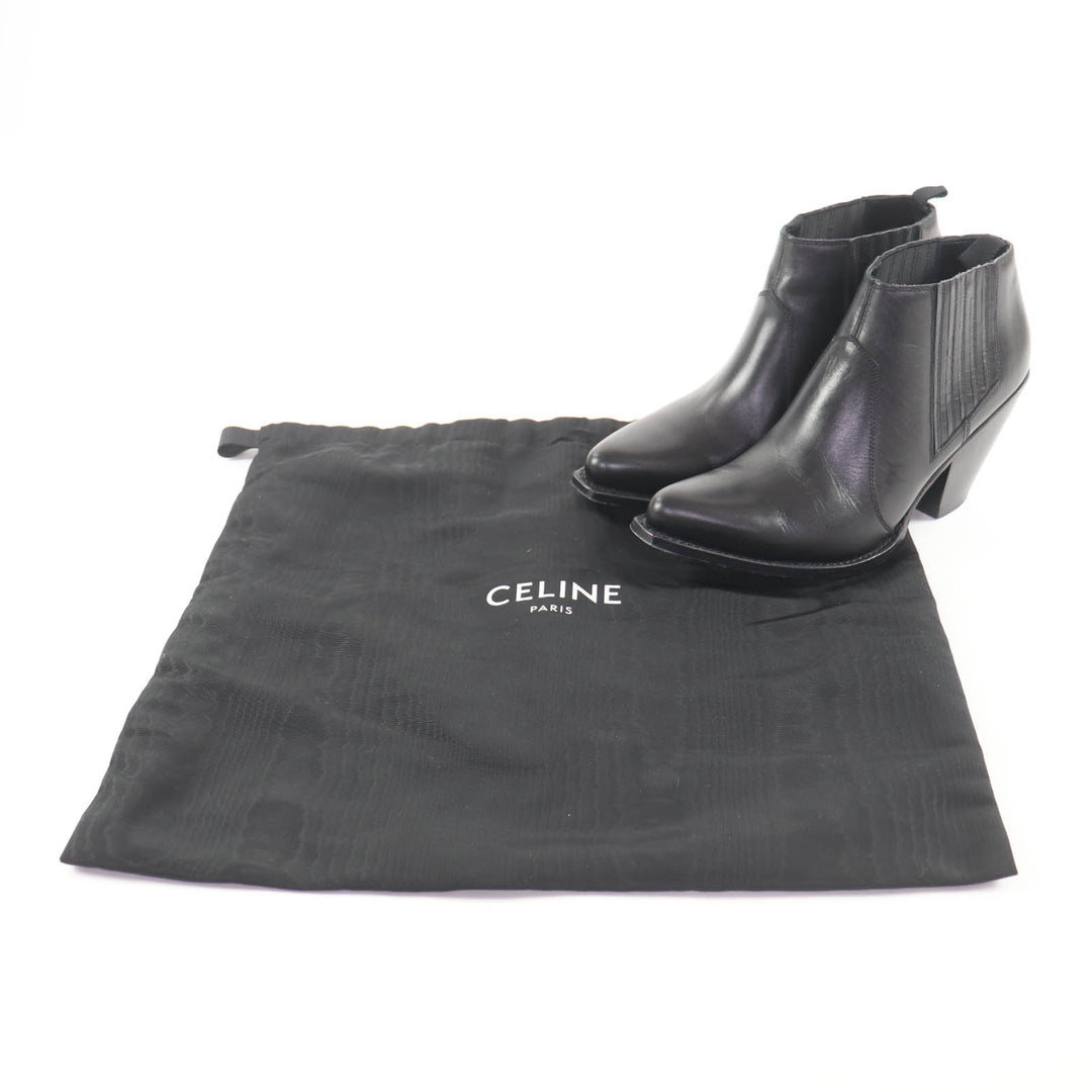Great CELINE Ankle boots black leather Women 36
