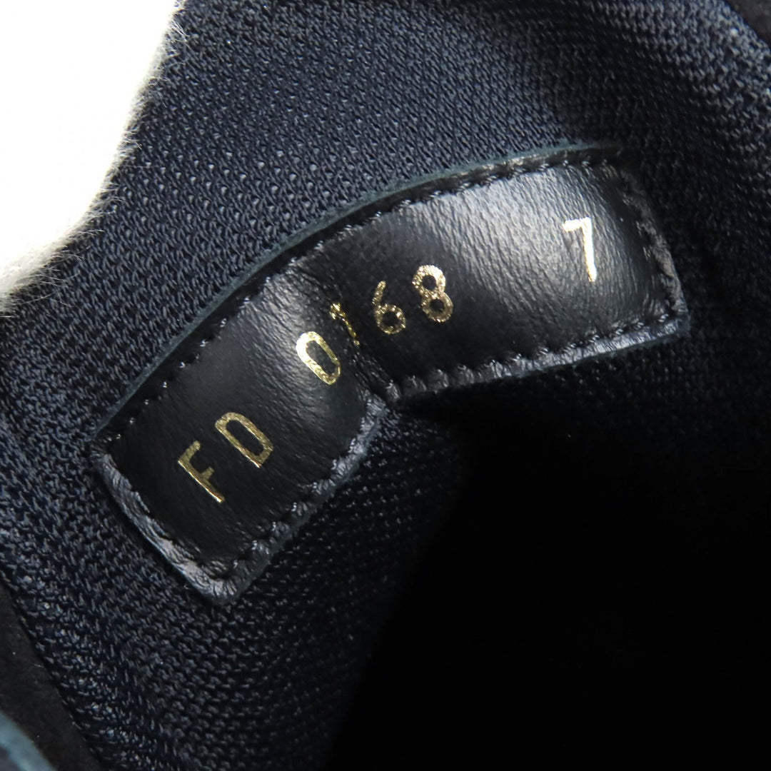 Excellent LOUIS VUITTON High cut sneakers Tattoo line Alps emblem black canvas 7