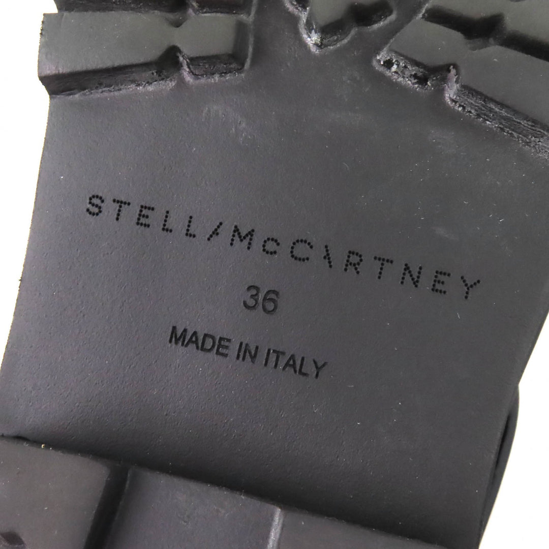 Great Stella McCartney Trace buckle strap biker boots Logo VEGEA Leather 36