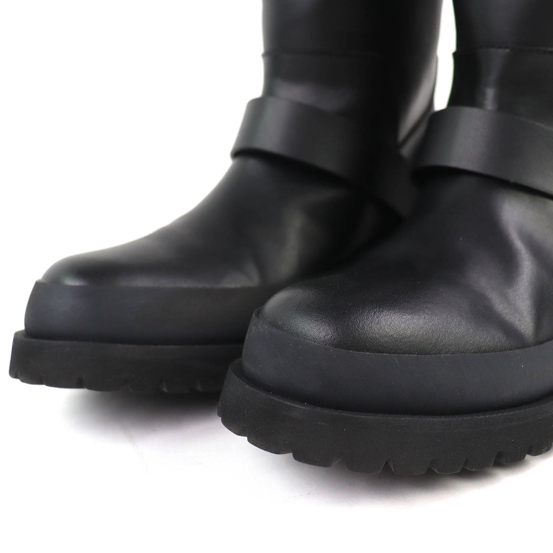 Great Stella McCartney Trace buckle strap biker boots Logo VEGEA Leather 36