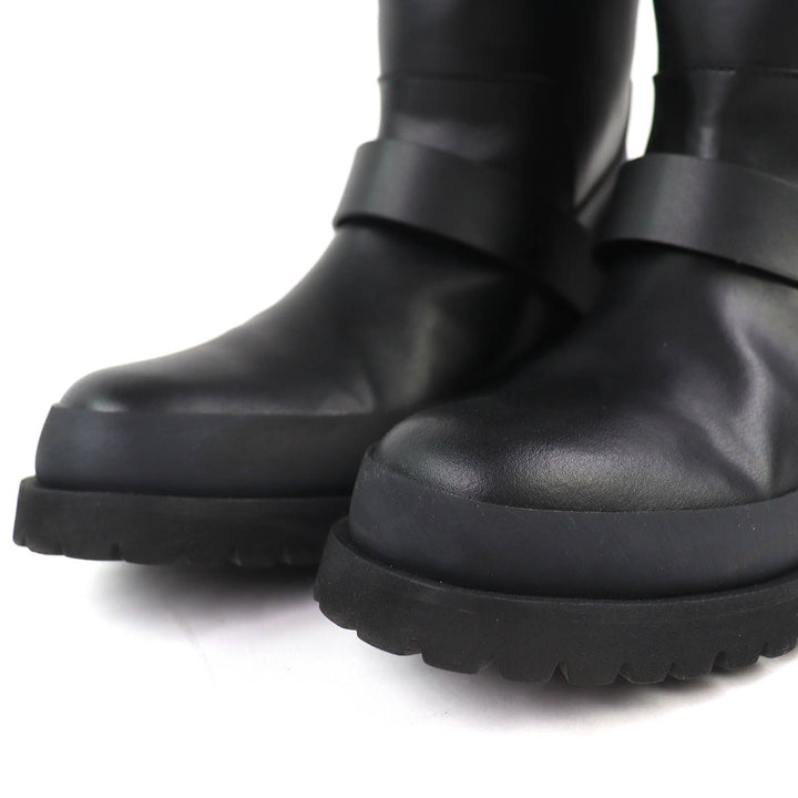 Great Stella McCartney Trace buckle strap biker boots Logo VEGEA Leather 36