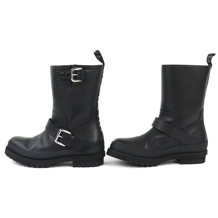 Great Stella McCartney Trace buckle strap biker boots Logo VEGEA Leather 36