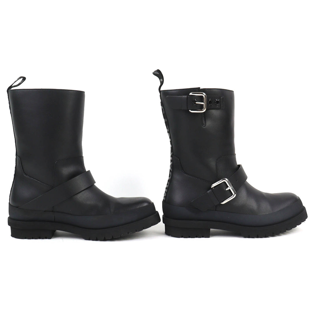 Great Stella McCartney Trace buckle strap biker boots Logo VEGEA Leather 36