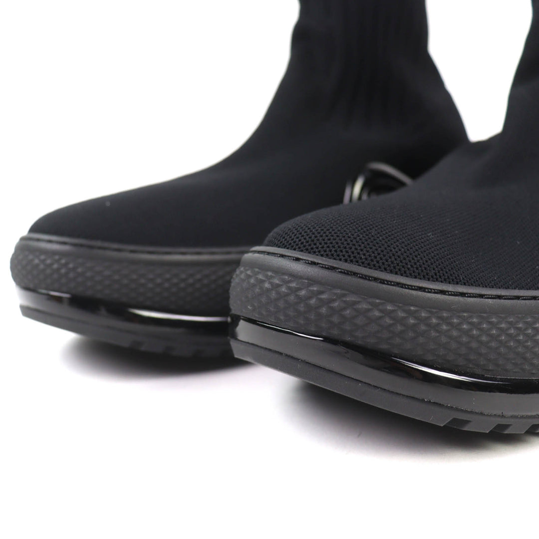 Excellent LOUIS VUITTON LV arc light line Logo sock sneakers black 42 1A52LI