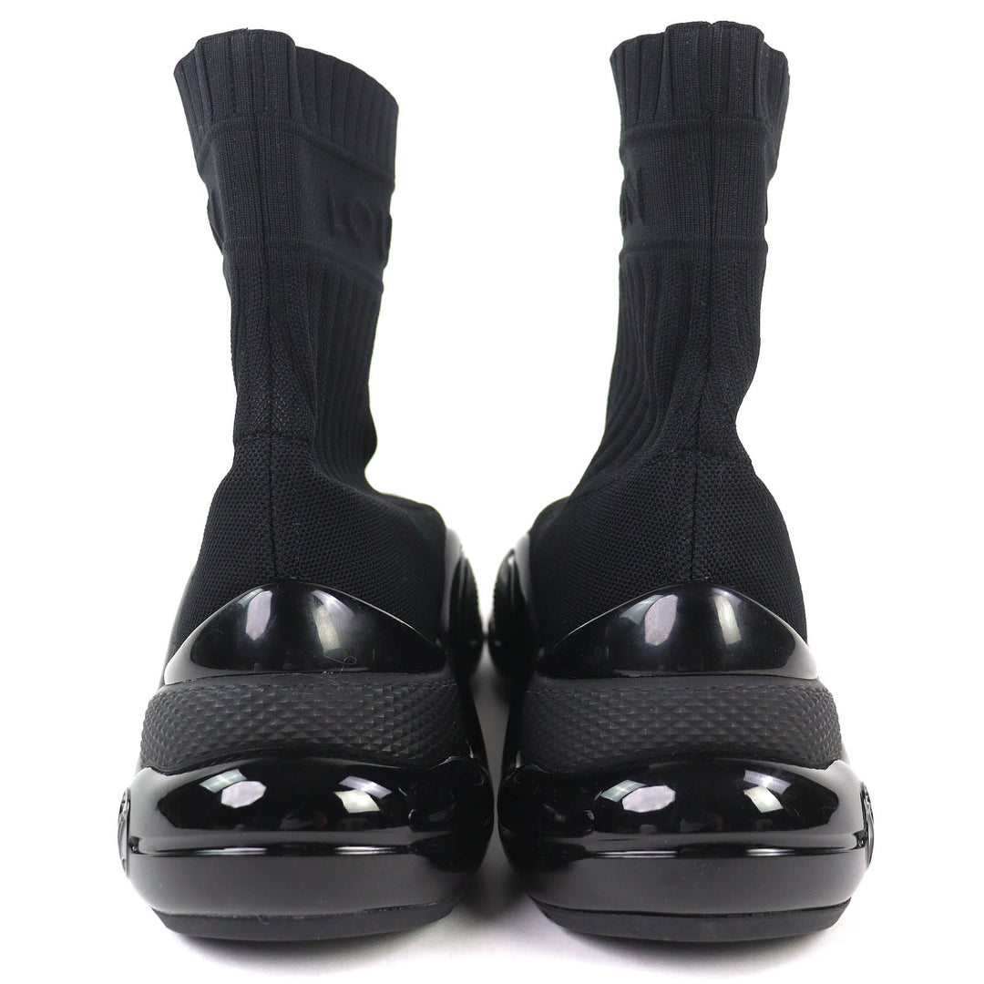 Excellent LOUIS VUITTON LV arc light line Logo sock sneakers black 42 1A52LI