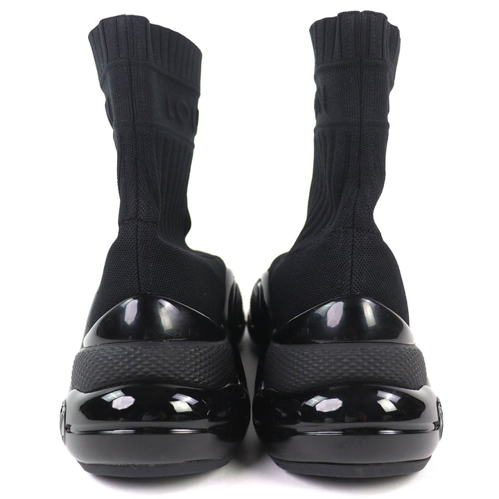 Excellent LOUIS VUITTON LV arc light line Logo sock sneakers black 42 1A52LI