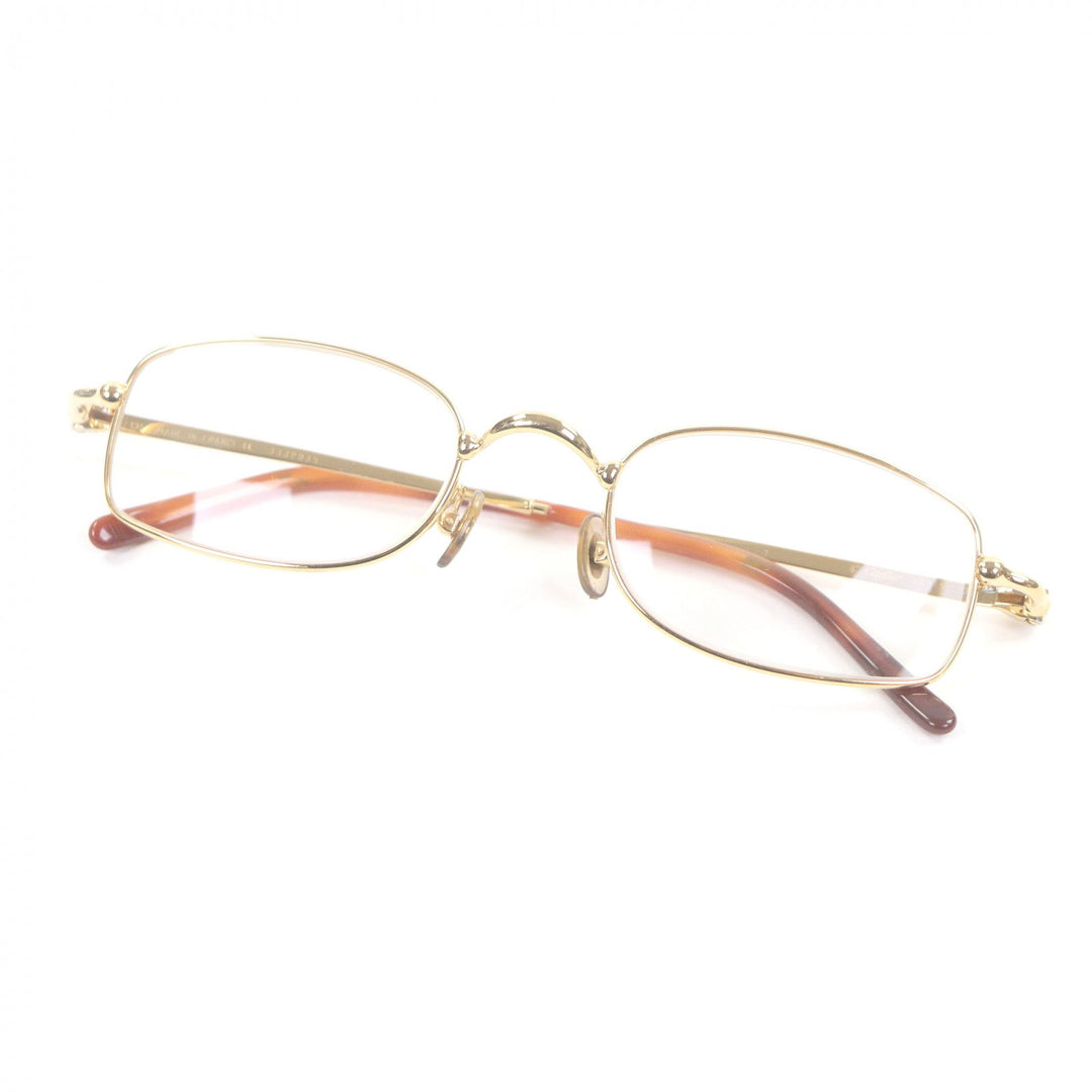 Great Cartier Glasses Trinity Square Frame gold mens