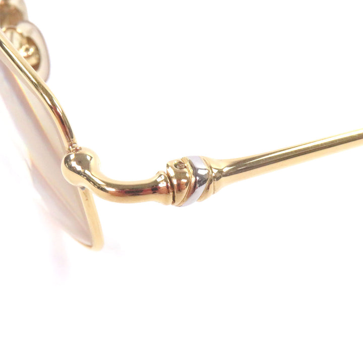 Great Cartier Glasses Trinity Square Frame gold mens