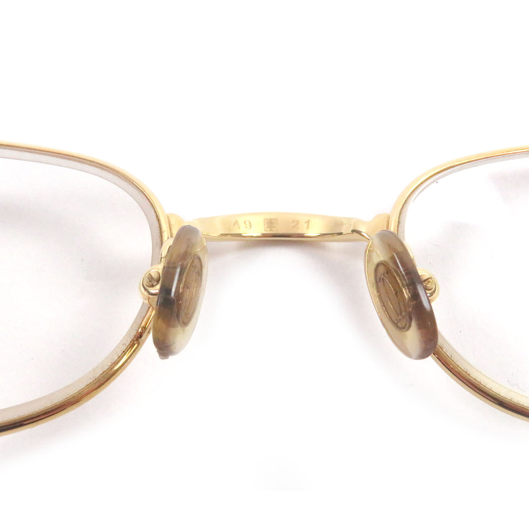 Great Cartier Glasses Trinity Square Frame gold mens