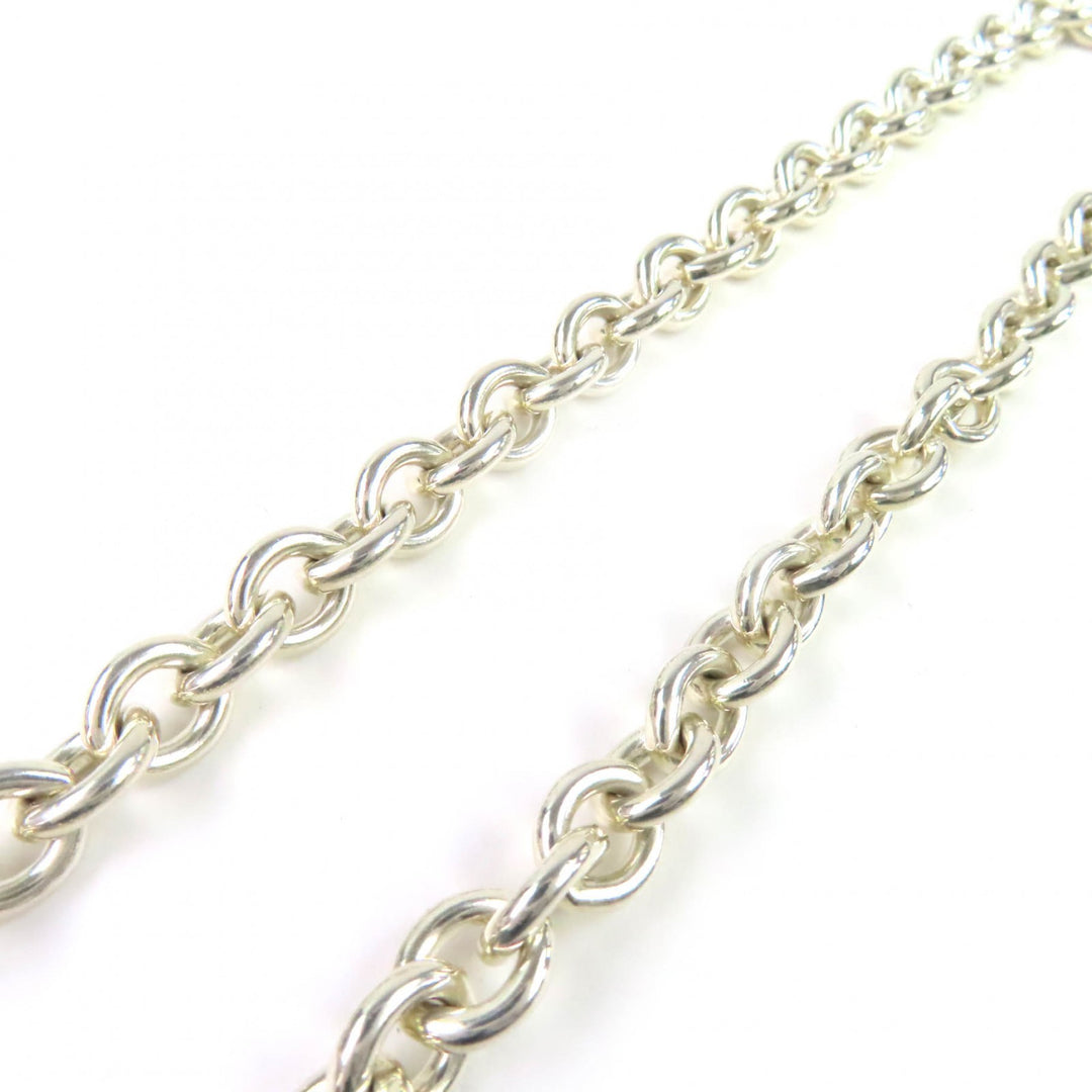 Great TIFFANY&Co. Necklace Oval tag Necklace Silver 925 Women