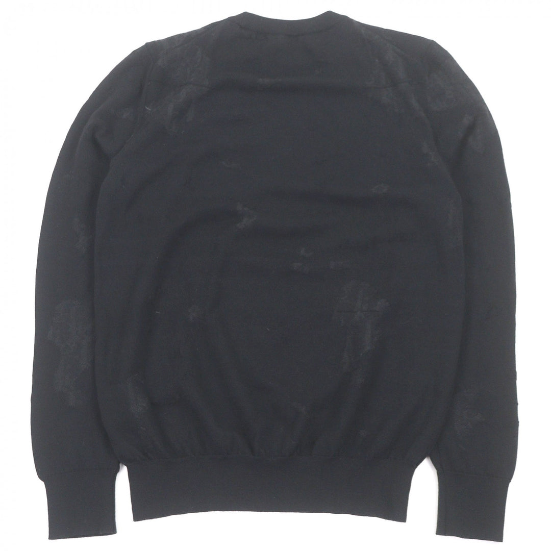 Great DIOR sweater Oblique Crushed Opal Processing Thin black wool
