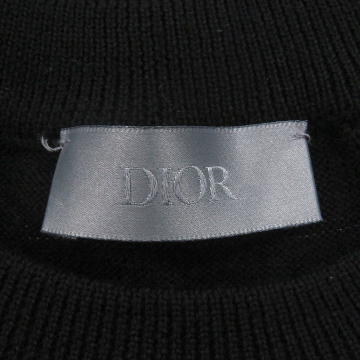 Great DIOR sweater Oblique Crushed Opal Processing Thin black wool