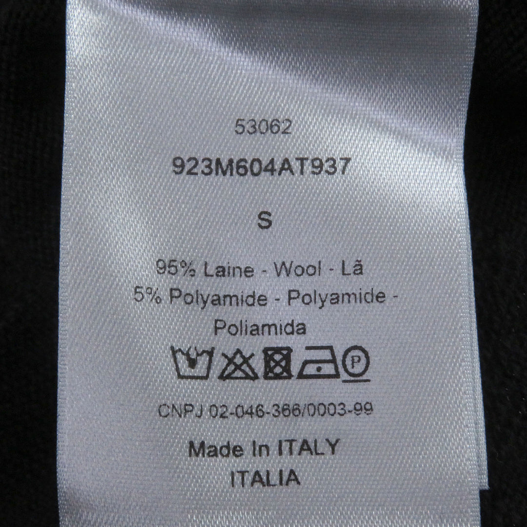 Great DIOR sweater Oblique Crushed Opal Processing Thin black wool