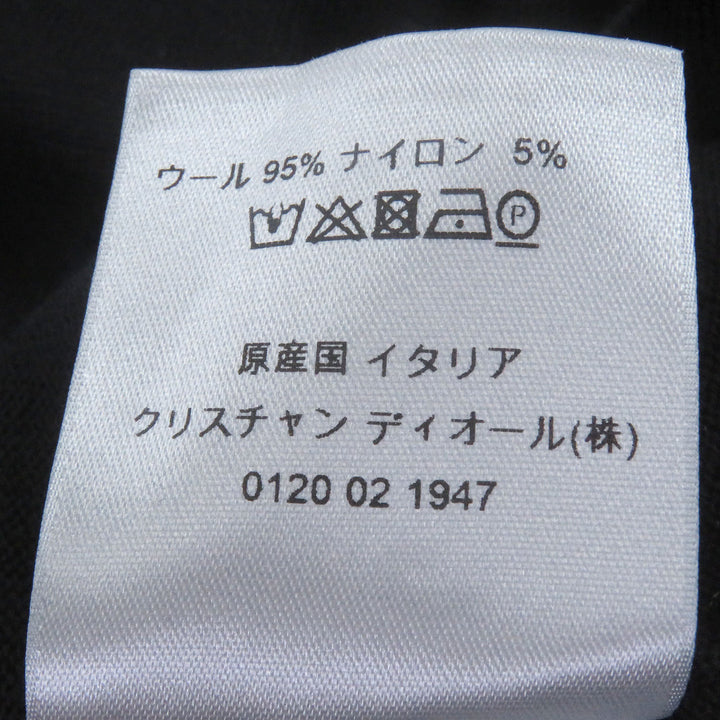Great DIOR sweater Oblique Crushed Opal Processing Thin black wool