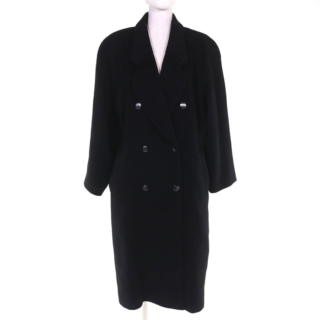 Excellent LEONARD FASHION coat All-over lining design, logo button, cashmere