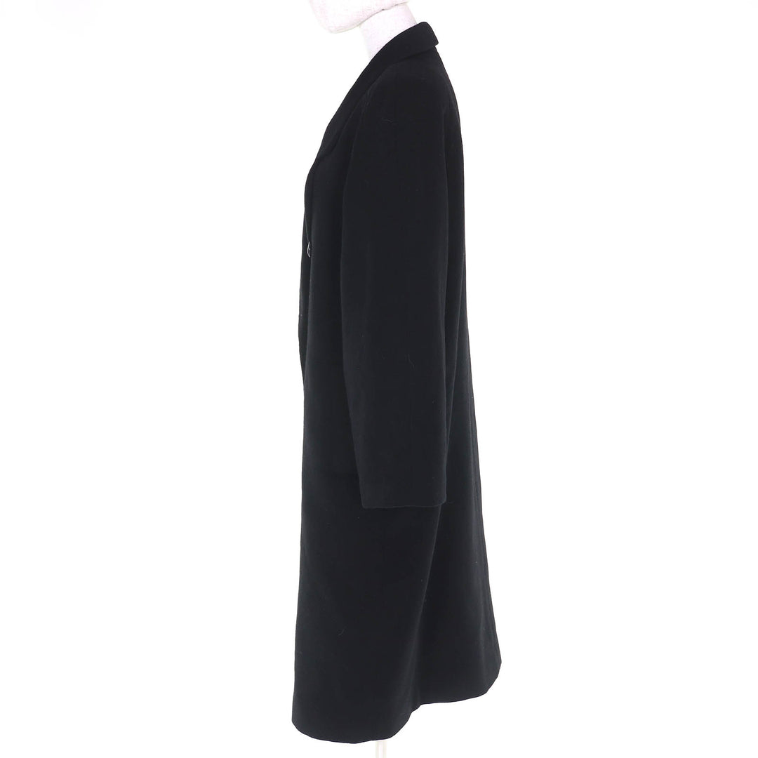 Excellent LEONARD FASHION coat All-over lining design, logo button, cashmere