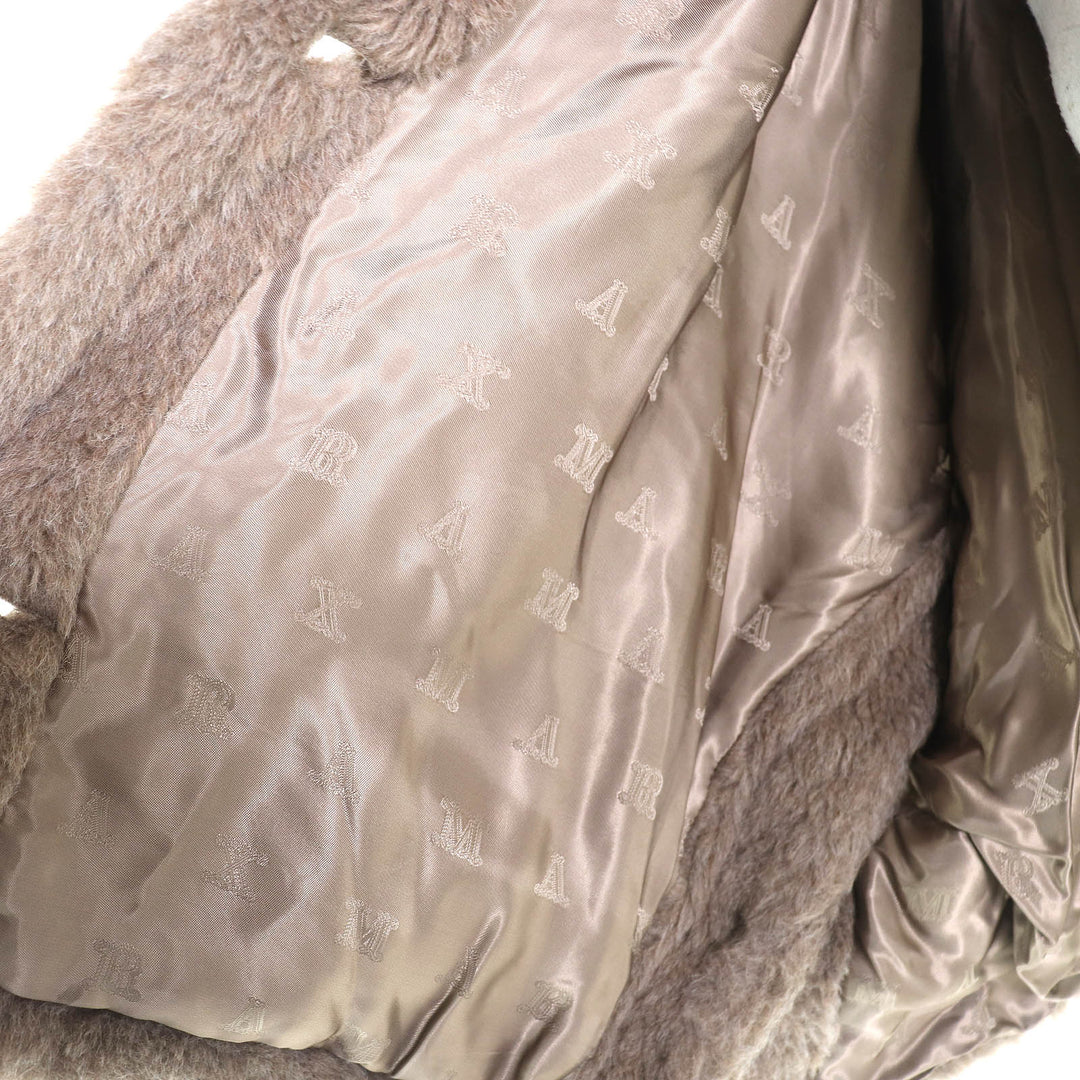 Pristine Max Mara poncho Teddy bear White Tag Cape Brown alpaca 23473618336