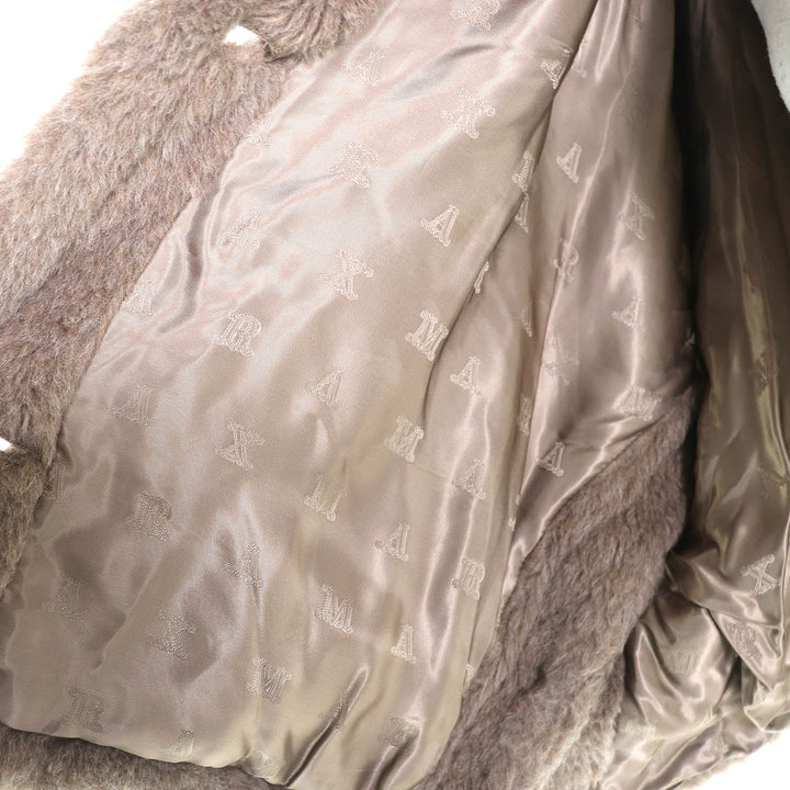 Pristine Max Mara poncho Teddy bear White Tag Cape Brown alpaca 23473618336