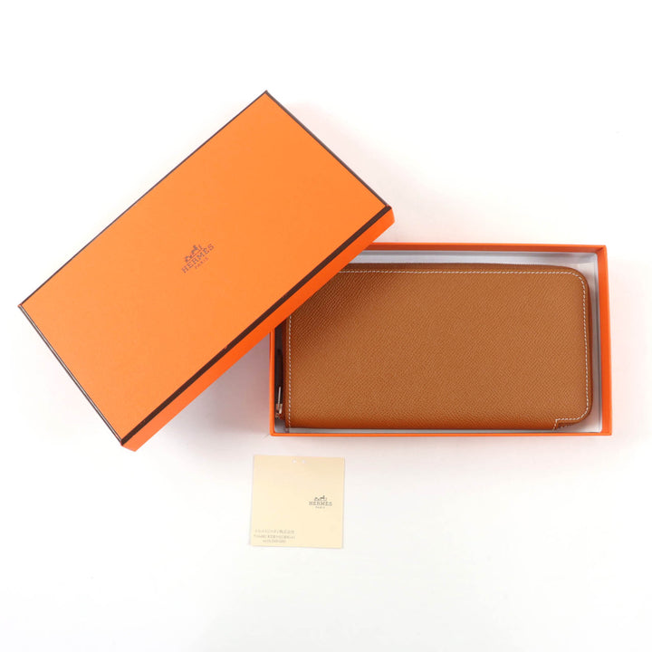 Pristine HERMES Purse Azap long silk in Epsom Leather Women