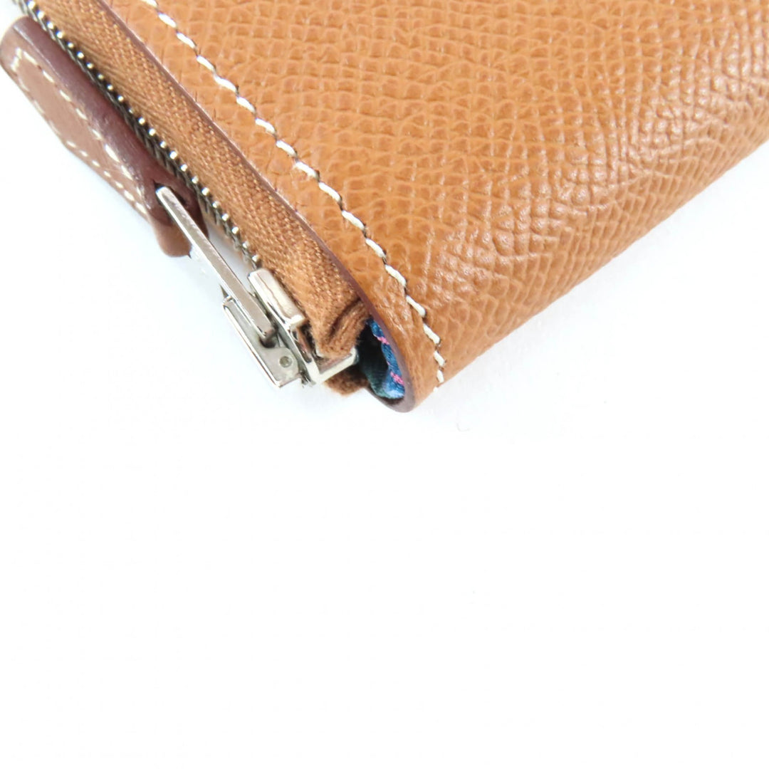 Pristine HERMES Purse Azap long silk in Epsom Leather Women