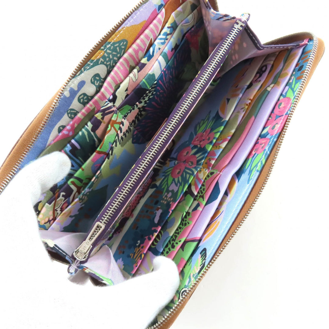 Pristine HERMES Purse Azap long silk in Epsom Leather Women