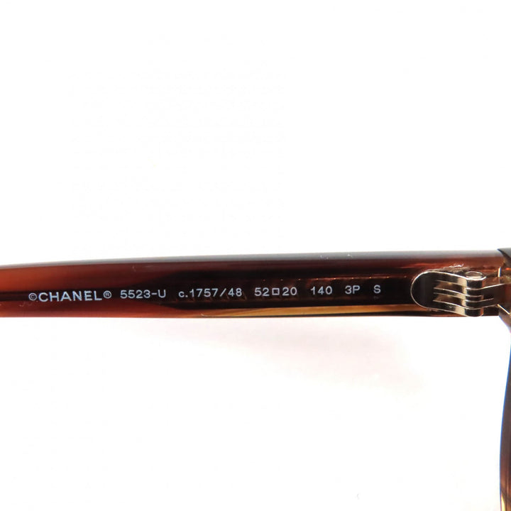 Great CHANEL sunglasses COCO Mark logo included Clear brown Women 5523-U