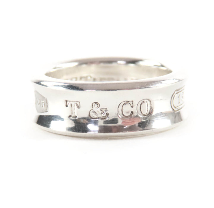Great TIFFANY&Co. Ring Narowing Silver 925 Women