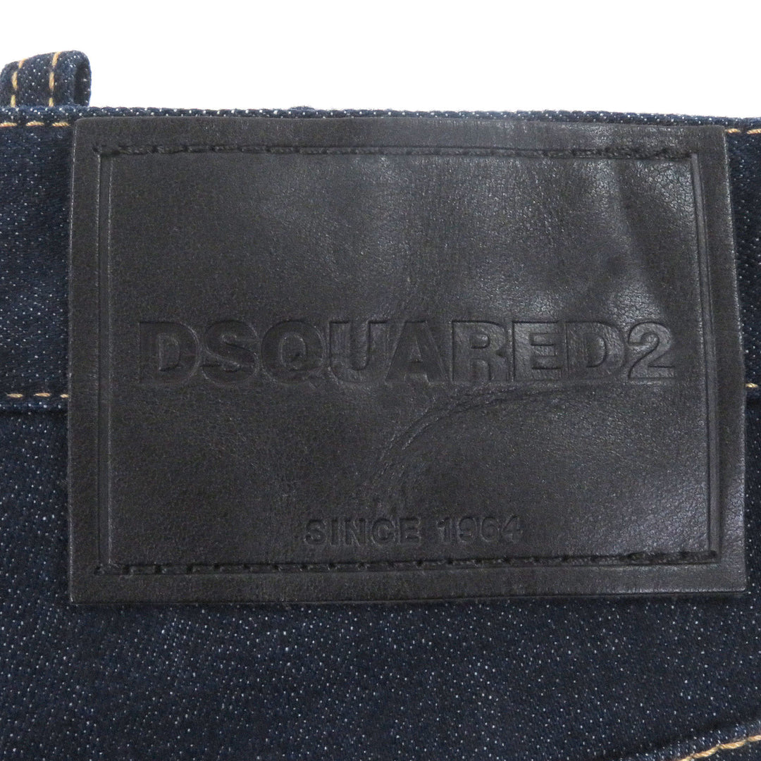 Excellent DSQUARED2 Denim pants fly front Indigo blue cotton mens 44 S74LB1421
