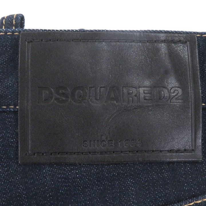 Excellent DSQUARED2 Denim pants fly front Indigo blue cotton mens 44 S74LB1421