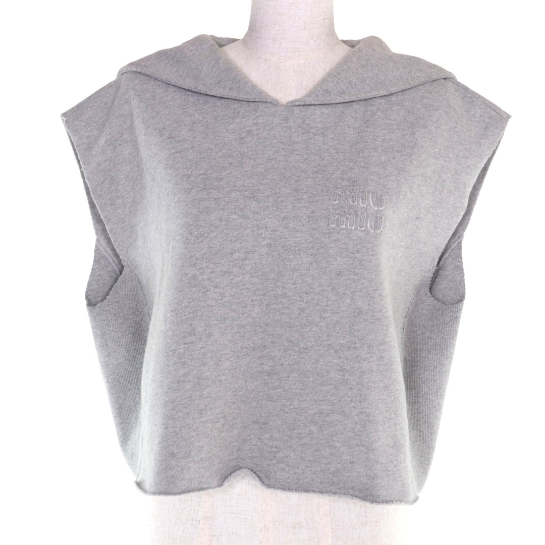 Excellent MIUMIU sweat gray cotton Women S MJT654