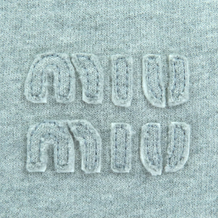 Excellent MIUMIU sweat gray cotton Women S MJT654
