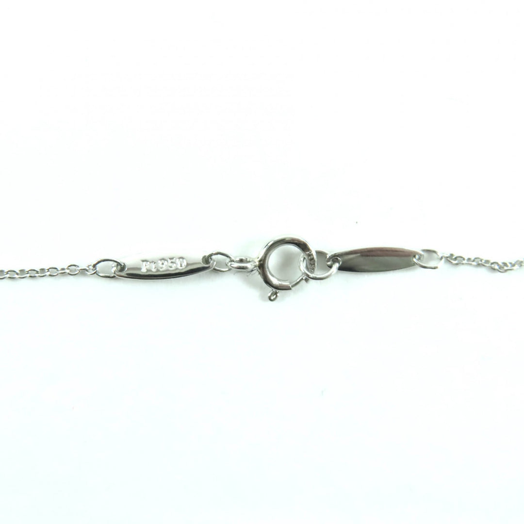 Excellent TIFFANY&Co. Necklace By the yard 0.14ct 1P diamond Silver PT950 Women