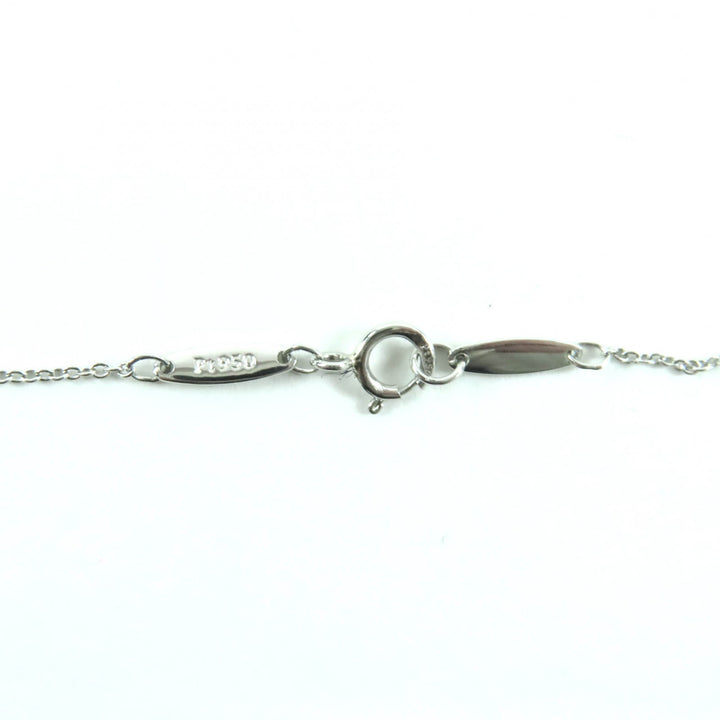 Excellent TIFFANY&Co. Necklace By the yard 0.14ct 1P diamond Silver PT950 Women