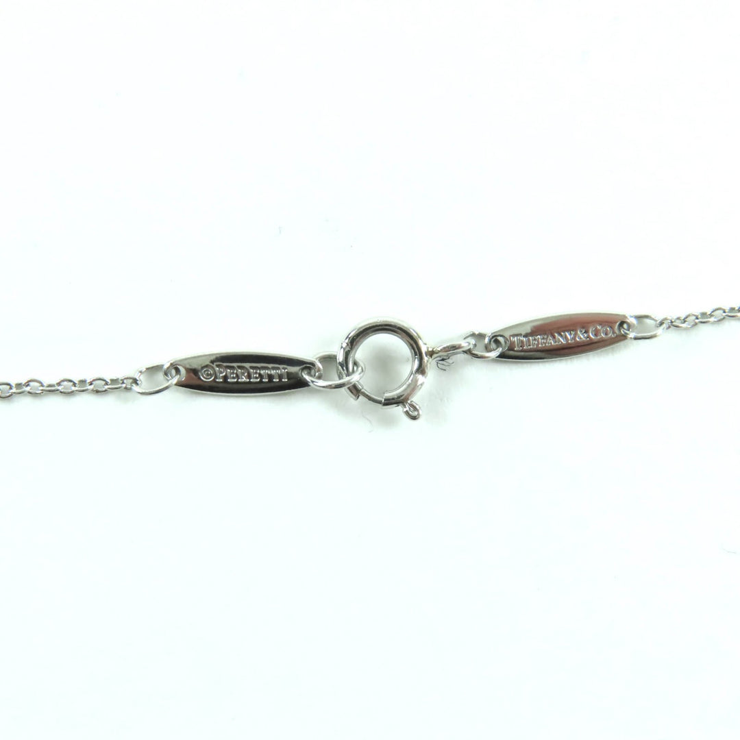 Excellent TIFFANY&Co. Necklace By the yard 0.14ct 1P diamond Silver PT950 Women