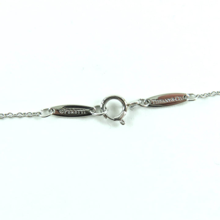 Excellent TIFFANY&Co. Necklace By the yard 0.14ct 1P diamond Silver PT950 Women