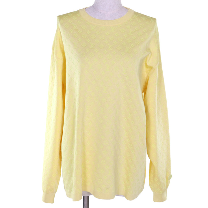 Pristine LOUIS VUITTON knit yellow silk Women M